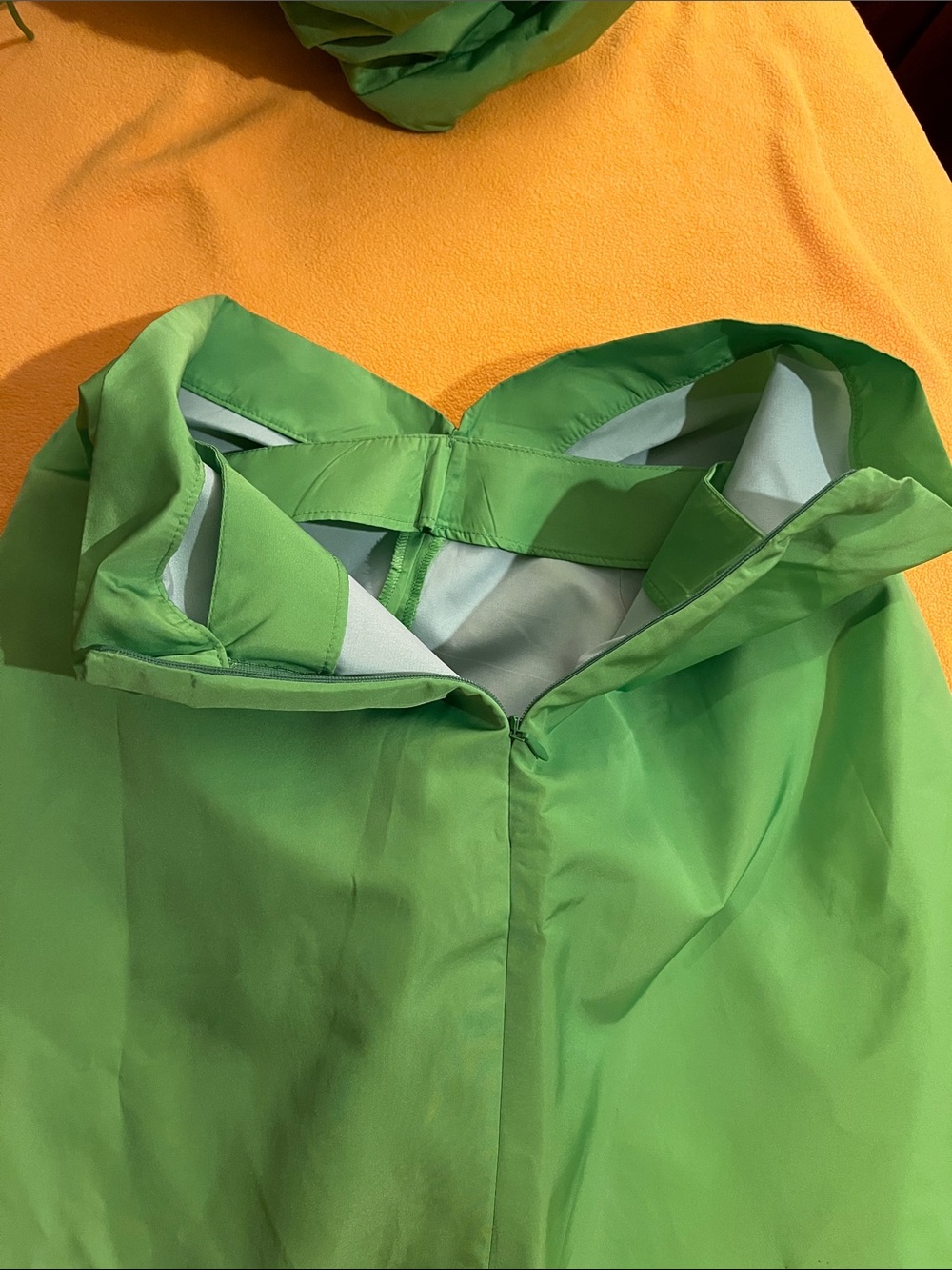 ZARA Limited Edition 2-piece set strapless bubble top, draped mini skirt Green S - Picture 11 of 13